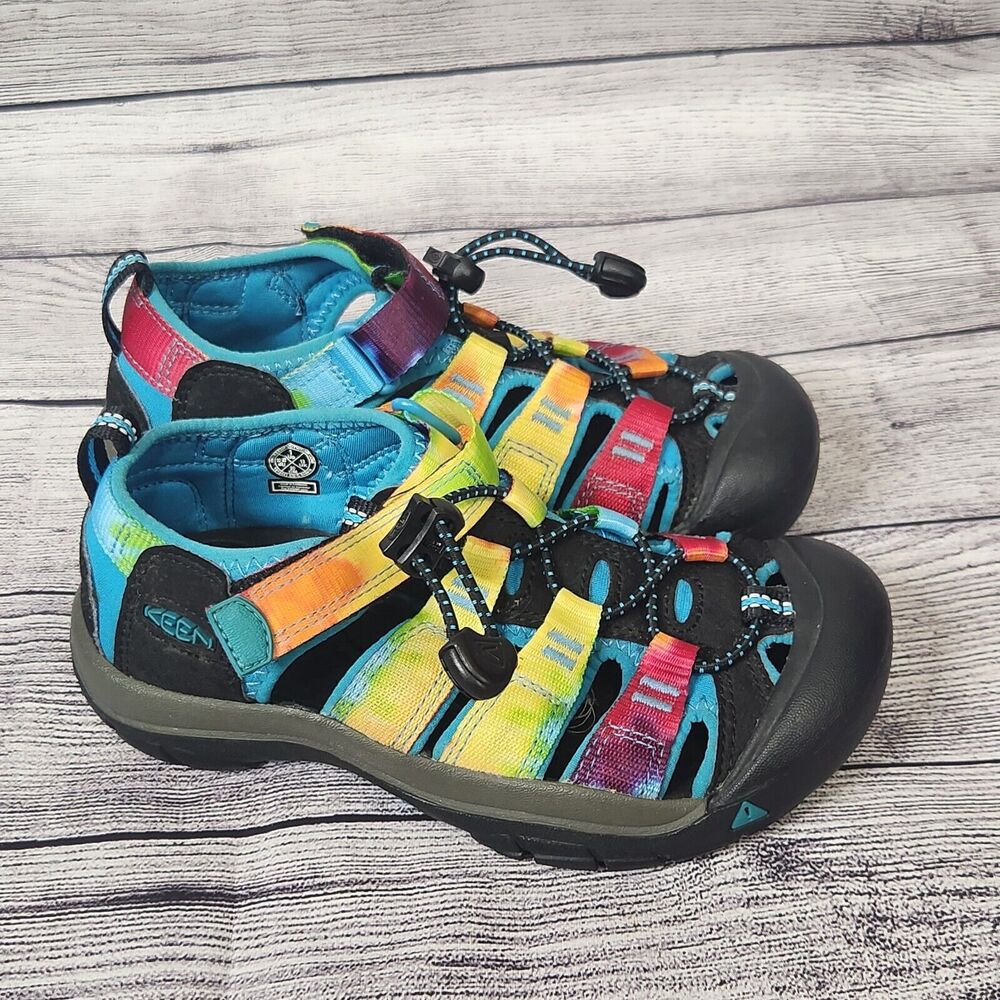Keen Kids Water Shoes Sandals Size 1 Rainbow Tie Dye Newport H2 1018441 Outdoor